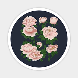 Peony flower pattern Magnet